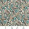 Belize - Aqua & Teal Floral,Leaves,Tropical & Botanical Upholstery Fabric 54 Inches"